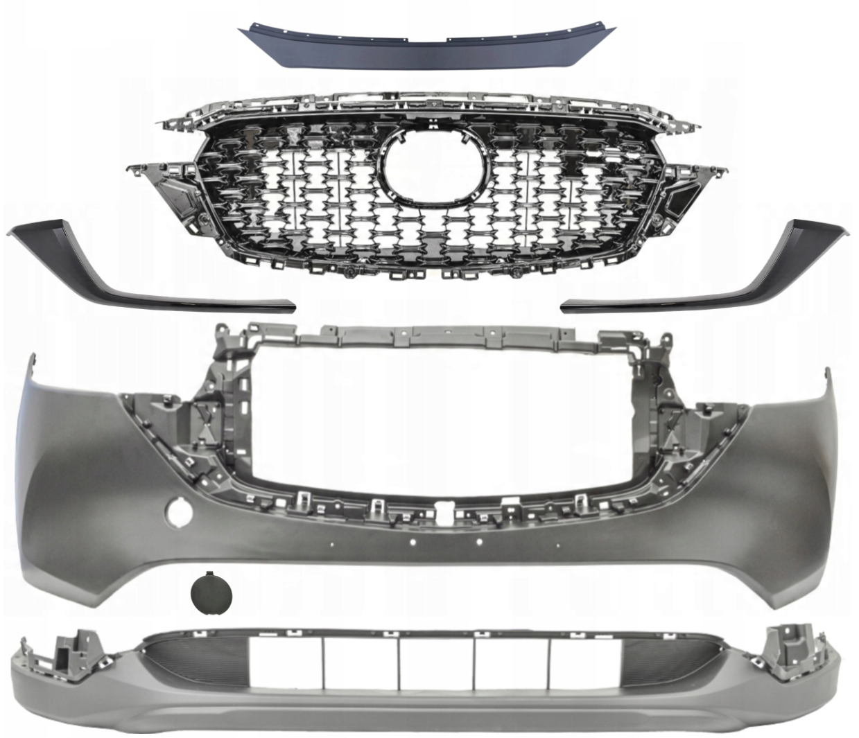 ZDERZAK KOMPLETNY PRZÓD CZARNY MAZDA CX-5 2022 2023 2024 2025