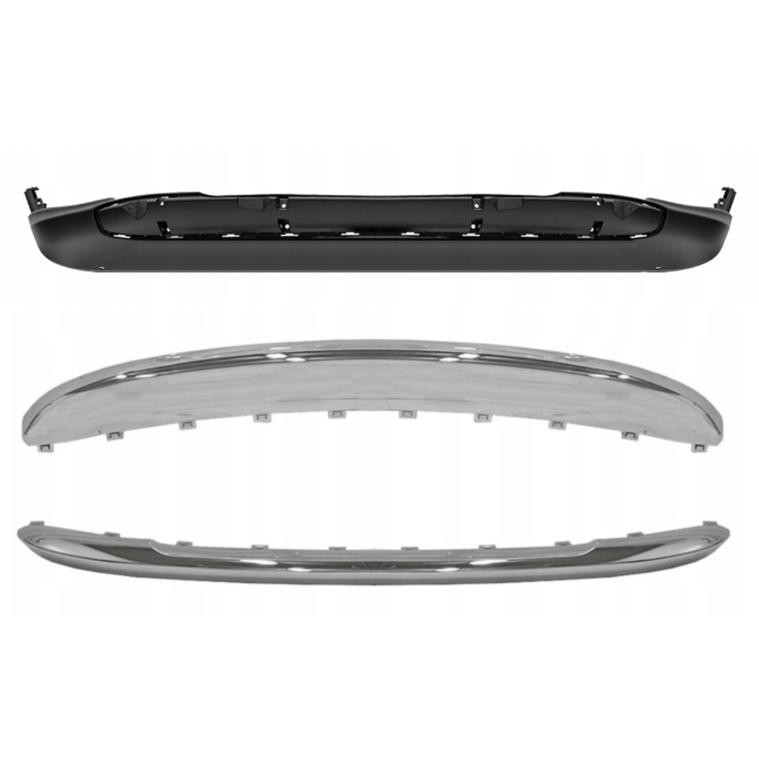 ZDERZAK SPOILER DOLNY + NAKŁADKA ZDERZAKA CHROM JEEP CHEROKEE KL 2019 2020 2021 2022 2023 2024 2025