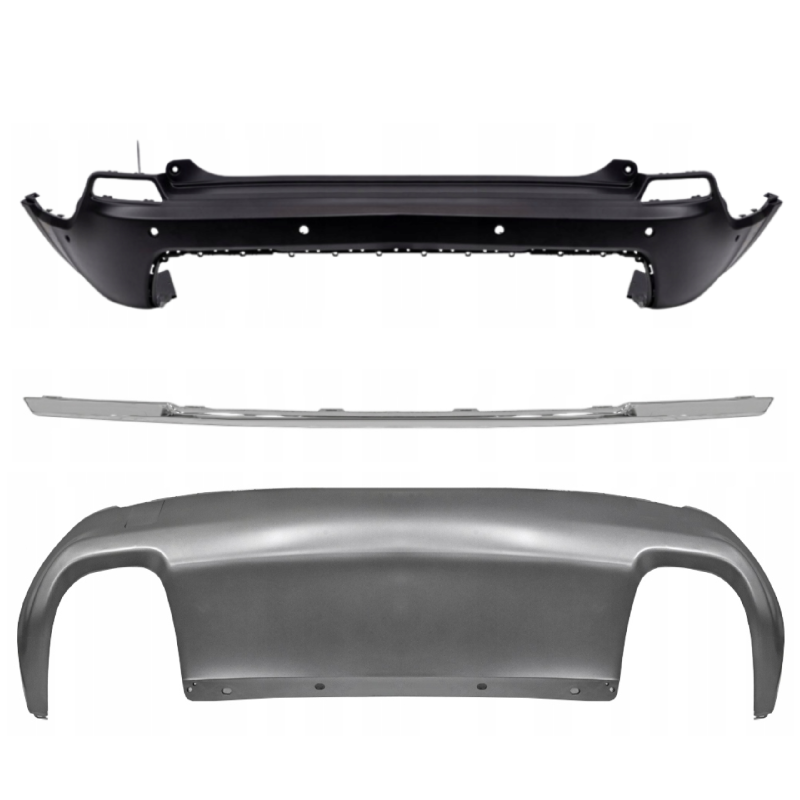 ZDERZAK KOMPLETNY TYŁ CHROM JEEP CHEROKEE KL 2019 2020 2021 2022 2023 2024 2025